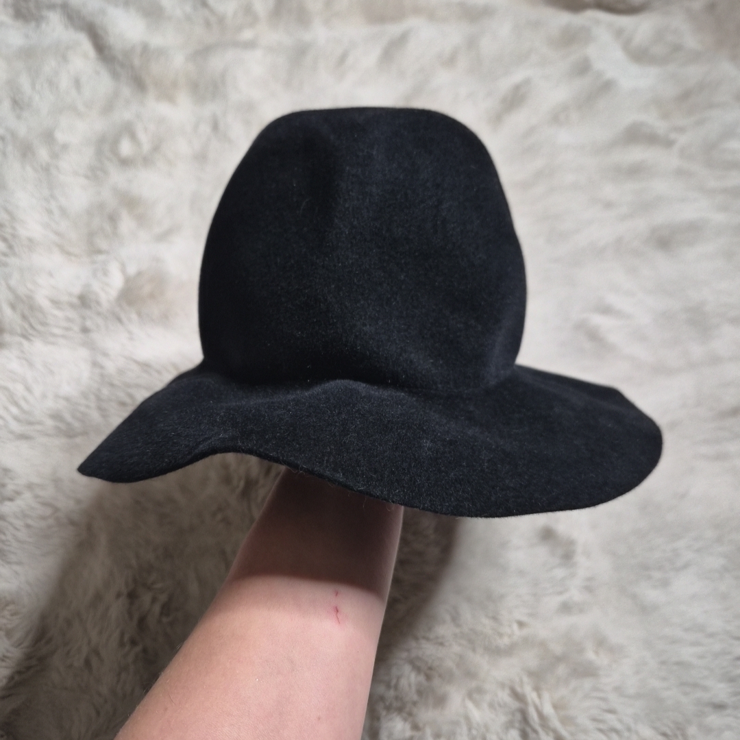 Vintage Albertus Swanepoel Hat Black Fall Winter Chic Boho Travel Vacation Chris